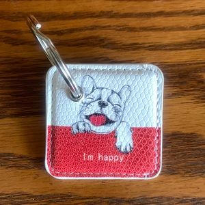 Adorable New French Bulldog Keychain, 2”x2”